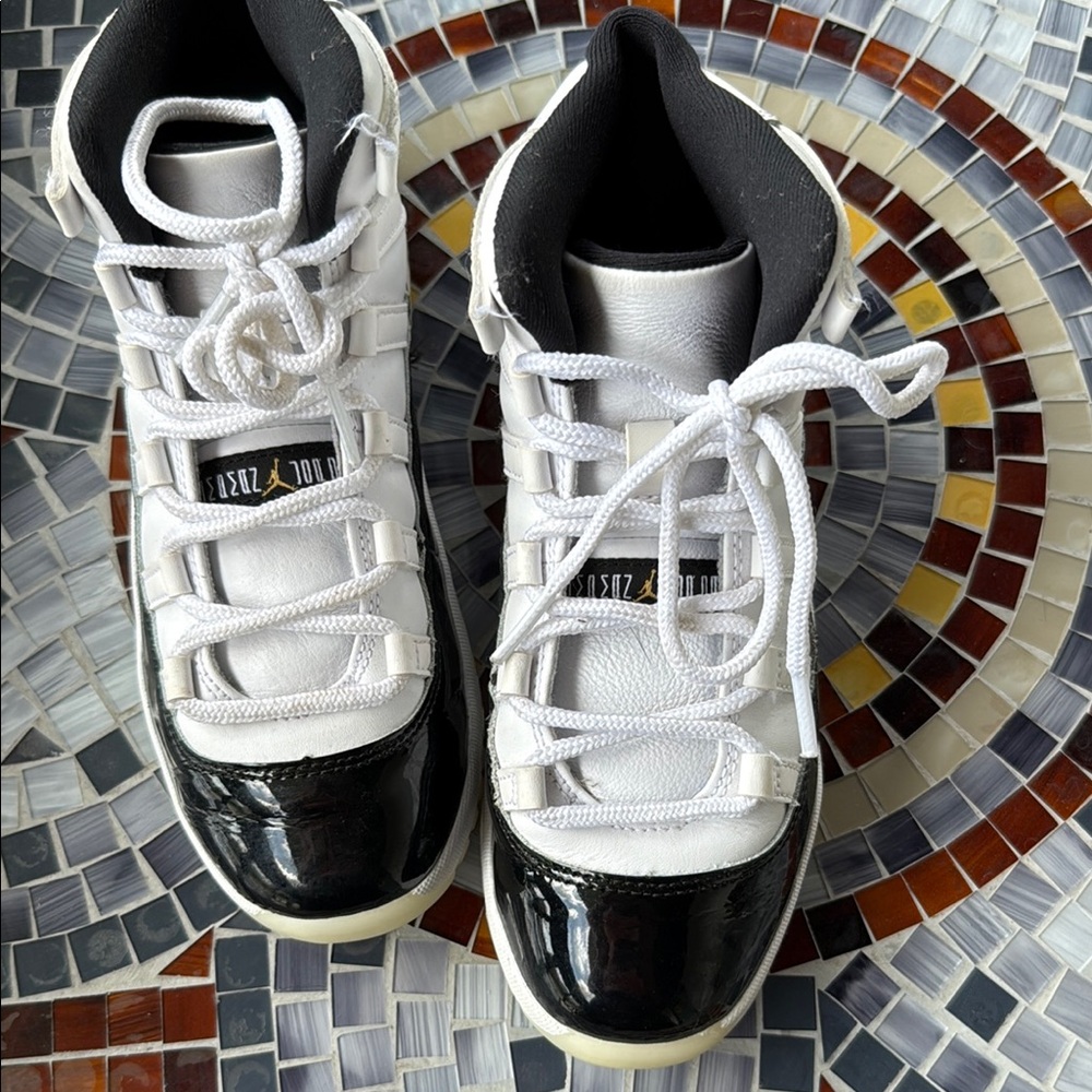 Jordan White and Black High-Tops